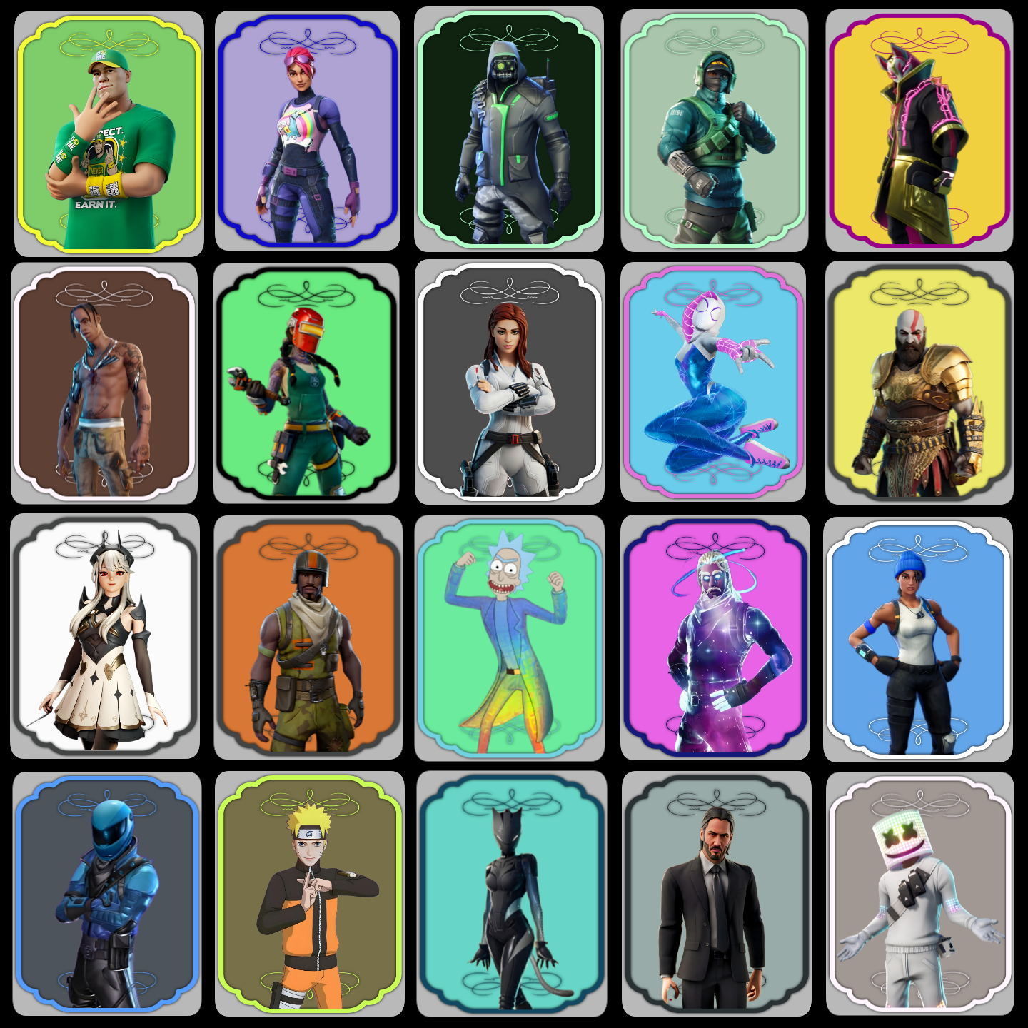 100+ Skins