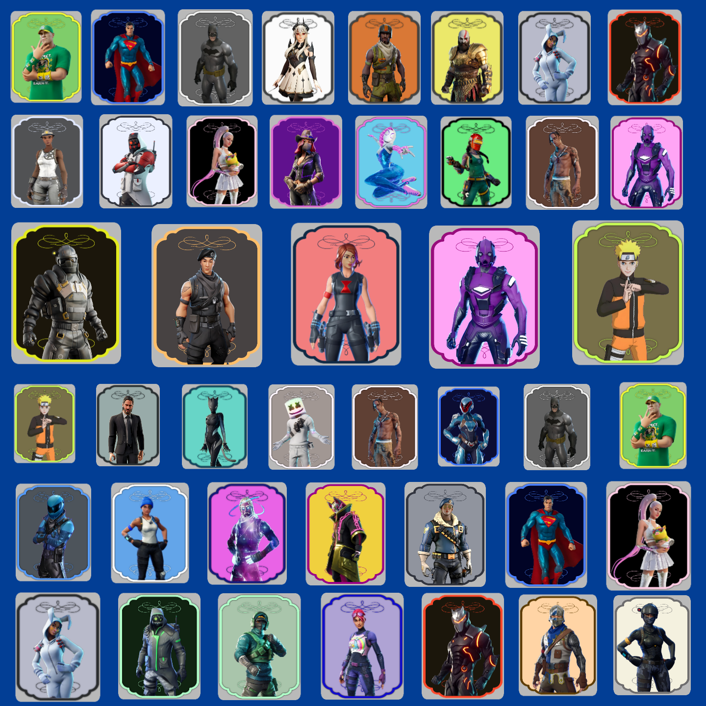 100+ Skins