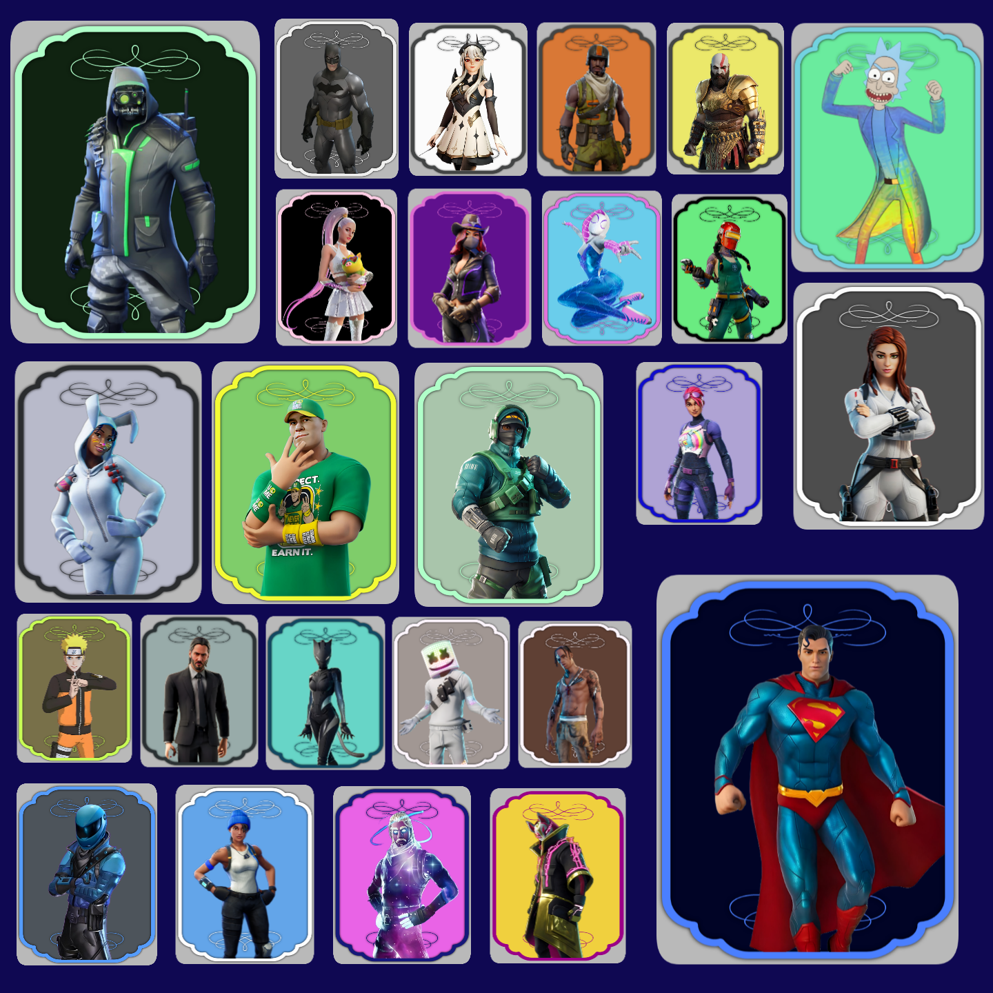 30+ Skins