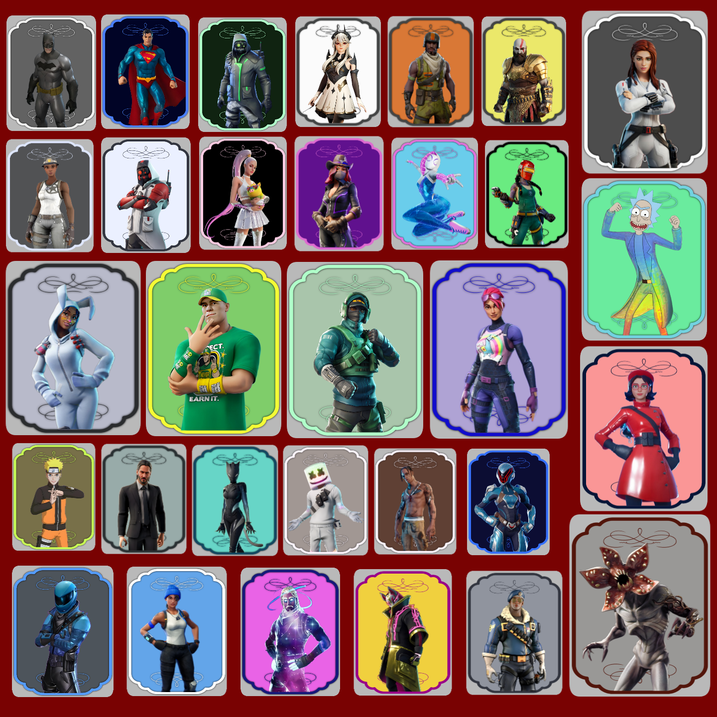 300+ Skins